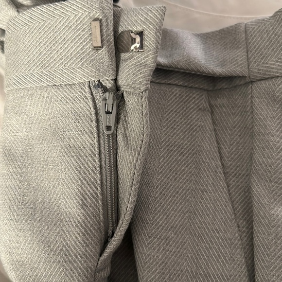 ✨HOST PICK✨ NWOT Banana Republic Heather Gray Avery Pant with Tie Belt - Picture 8 of 8